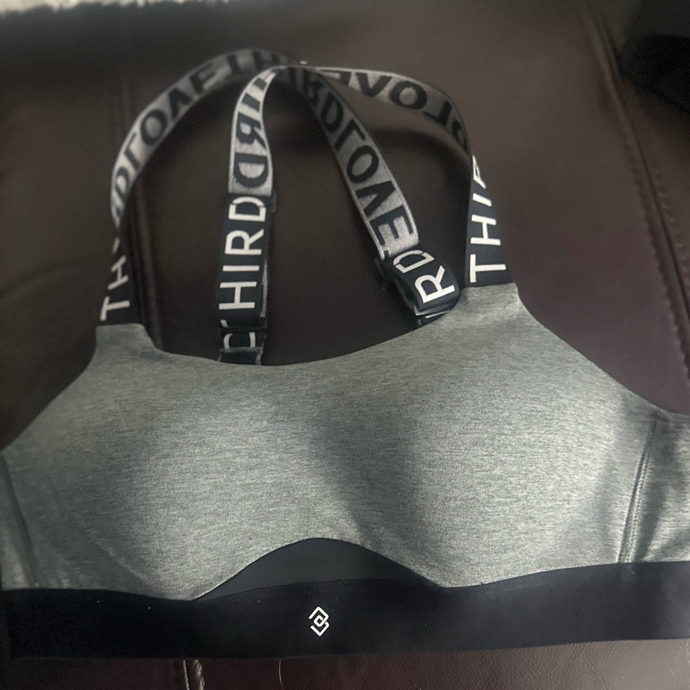 Gray and Black Sports Bra by ThirdLove